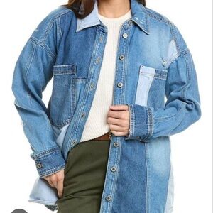 Free People Mountain Roads Denim Shirt